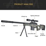 PUSCA AIRSOFT SNIPER L96 URIASA,100 CM,ARC 400FPS,CALIBRU 6MM,500 BILE,LUNETA!