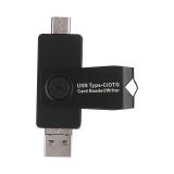 Cititor carduri OTG 3in1 USB3.1 USB2.0 UUSB SD+TF max. 128GB, Generic