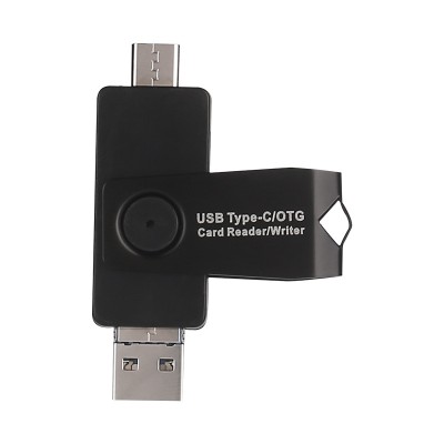 Cititor carduri OTG 3in1 USB3.1 USB2.0 UUSB SD+TF max. 128GB foto