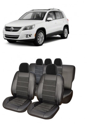 Huse scaune auto piele Alcantara Volkswagen Tiguan (2008-2011) foto