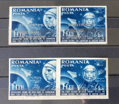 Romania, exil, emisiunile XXVII si LII, Astronautul H Glenn (cu si fara supratipar) foto