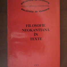 Filosofie neokantiana in texte