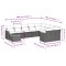 Patio Sofa Set 9,0-Locuri Bej combinat - 8