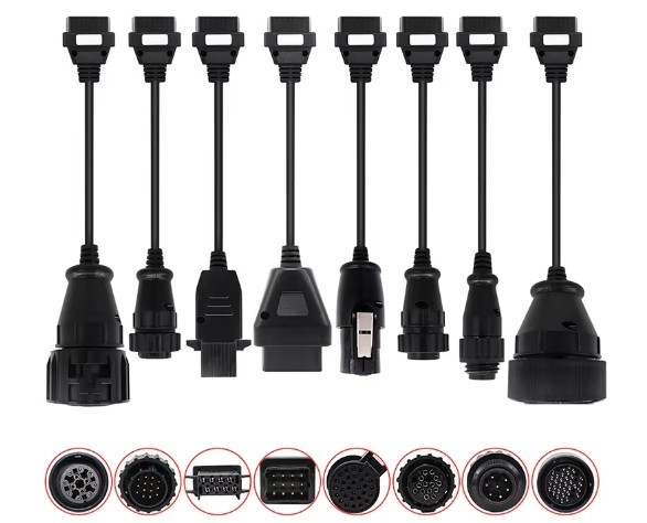 Set complet cabluri adaptoare camioane tester Autocom/Delphi PRODUS NOU