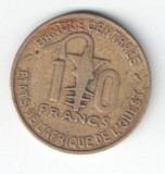 Moneda 10 francs 1966 - Statele Africii de Vest