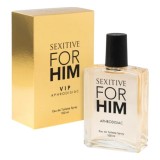 Parfum cu feromoni SEXITIVE For Him - VIP, pentru bărbați, note de lăm&acirc;ie, mentă și lemn de ambră, 100 ml