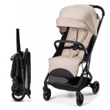 Carucior Sport Kinderkraft INDY3 Misty Beige, Pliabil, 6.4 kg, De la nastere - 15 kg
