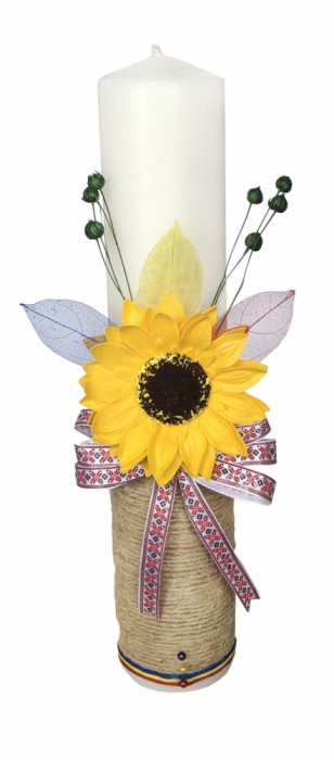 Lumanare nunta sau botez traditionala, handmade by EVENTISSIMI