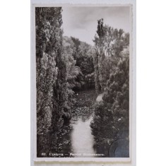 CRAIOVA , LACUL DIN PARCUL ROMANESCU , CARTE POSTALA , 1942