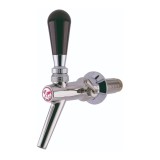 Zapfhahn, Kompensatorhahn, Bierzapfhahn, Schankhahn aus Chromnickelstahl, Modell - V10, Poliert, Gewindel&auml;nge: 35 mm