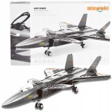 Set construcție avion de v&acirc;nătoare, model militar, 229 piese
