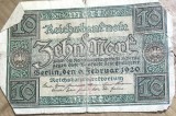 BNKSTR01DE Bancnotă Germania - 10 Mark 1920 (Zehn Mark), Reichsbanknote, Republica de la Weimar