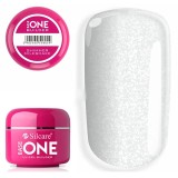 Gel UV Unghii Constructie Silcare Base One Builder Shimmer Milkshake 50g, Bază Manichiură, Semi-Transparent Lucios