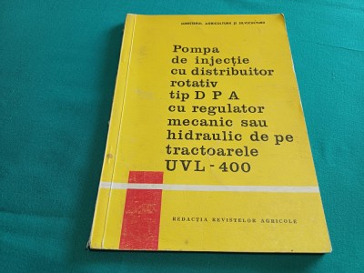POMPA DE INJECȚIE CU DISTRIBUITOR ROTATIV TIP PDA CU REGULATOR MECANIC *1970*200 foto
