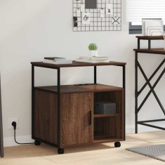 vidaXL Dulap de birou Stejar brun 61 x 46 x 67 cm Lemn compozit