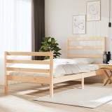 Cadru de pat single, 90x190 cm, lemn masiv de pin