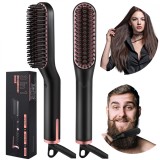 Perie de Barba Profesionala pentru indreptat barba stufoasa, Ionizare, &pound; trepte temperatura.