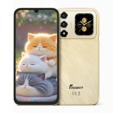 Cumpara ieftin Telefon Mobil FOSSiBOT S7 PRO, Gold, 4G LTE, NFC, 6.9, HD+ 120Hz, Ecran Spate 1.85, , 32GB RAM (8GB + 24GB extensibili), 256GB ROM, Unisoc T615, 5000m