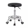 Scaun Frizerie Cosmetica Universal Total Pro Beauty, Piele PU, Pompa Hidraulica, Rotativ 360&deg;, Negru, 180 kg