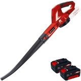 Einhell GE-CL 18 Li E PXC + Twinpack - Suflanta de gradina 105 m3/h + Set 2 acumulatori Li-Ion 18 V 4 Ah