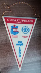 D9 112 - fanion - sport - fotbal - Dinamo Bucuresti - Dinamo Tirana - CC - 26 septembrie 1989