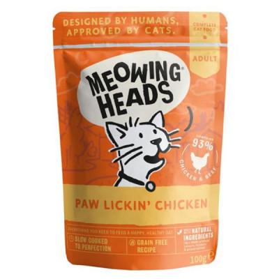 MEOWING HEADS Paw Lickin Chicken GRAIN FREE 100 g foto
