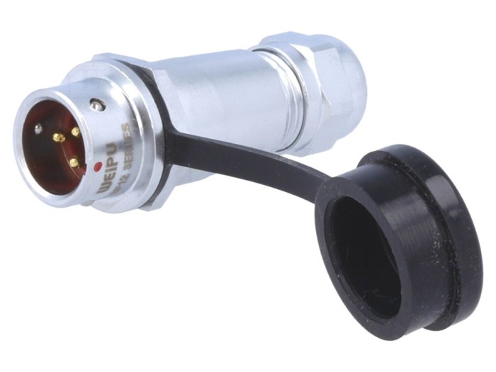 Conector mufă tată 3 pini IP67