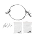 Cumpara ieftin Aproape nou: Set tiranti suspendare panou LED SilverCloud P0606 4 fire otel