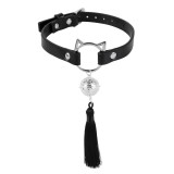 Zgarda Rosy Cat Ring Negru
