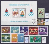 Lot filatelic Sport / Olimpic &amp; Atletism - Coliță Belgia (Pregătire Jocuri Olimpice) &amp; Timbre Diverse - A991