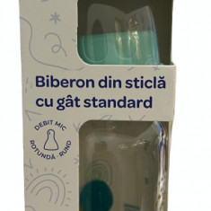 Biberon din sticla 0-24 luni, 125ml, Baby Nova