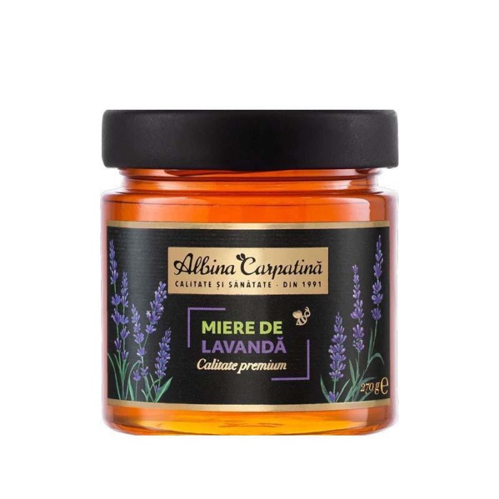 Miere de Lavanda Albina Carpatina 270 grame Apicola Pastoral