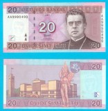 Lituania 20 Litu 2007 &#039;Maironis&#039; UNC serie: AA9990490 p69