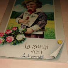 CARTE POSTALA / FELICITARE ,ANII 1900 ,