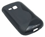 Husa silicon S-case neagra pentru Samsung Galaxy Mini 2 S6500