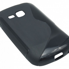 Husa silicon S-case neagra pentru Samsung Galaxy Mini 2 S6500