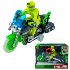Motocicleta Politie, cu lumina si muzica, 26?13.5?7.7 cm foto