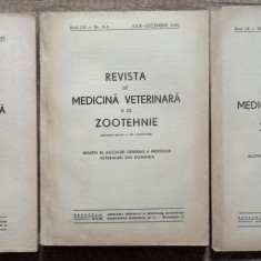 Revista de medicina veterinara si de zootehnie// lot 3 numere, anii '40