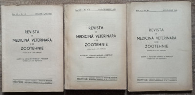 Revista de medicina veterinara si de zootehnie// lot 3 numere, anii &amp;#039;40 foto