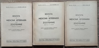 Revista de medicina veterinara si de zootehnie// lot 3 numere, anii &amp;#039;40 foto