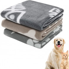 stan Pătură de lână premium pentru animale de companie, lavabilă, caldă și moale