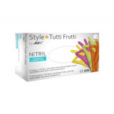Manusi Nitril fara Pudra AMPri Style Tutti Frutti, XS, 4 Culori, 96 buc
