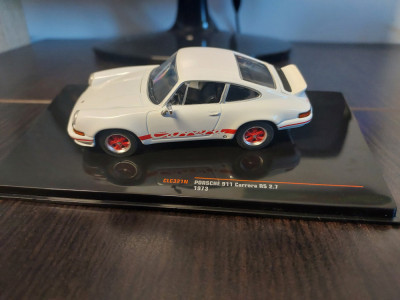 Macheta PORSCHE 911 CARRERA RS 2.7 1973 - Ixo, scara 1/43, noua. foto