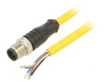 Cablu de Conectare M12 5 Poli 5m 250VAC 4A PVC