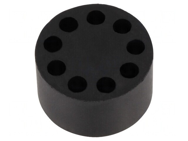 Insert Presetupă 4mm M32 IP68 Cauciuc NBR 9 Orificii