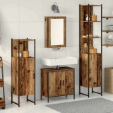 VidaXL Set de mobilier pentru baie 4 pcs Maro 33 x 33 x 185.5 cm