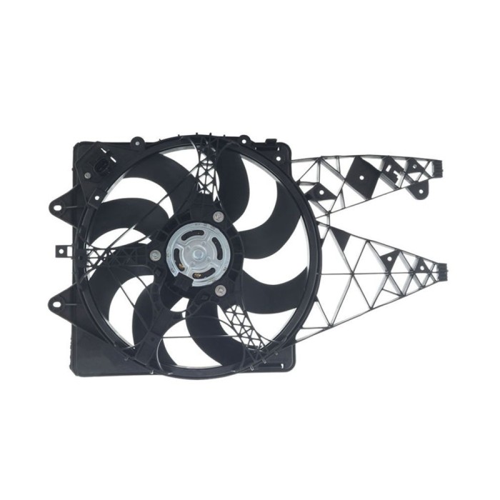 GMV radiator electroventilator Alfa Romeo Mito/Mito Qv, 20, 1,3 Multijet, 1,4; 1,4 Tb Multiair; 1,4 T-Jet; 1,6 Jtdm Benzina/Diesel, 360W/405mm, 2+2