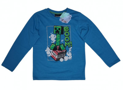 Bluza Minecraft ORIGINAL Creeper TNT 5-12 ani + Bratara CADOU !! foto