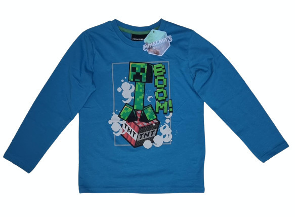 Bluza Minecraft ORIGINAL Creeper TNT 5-12 ani + Bratara CADOU !!