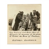 Regina Maria și regele Ferdinand &icirc;n Transilvania, fotografie de epocă, 1919, fotograf Merl La Voy